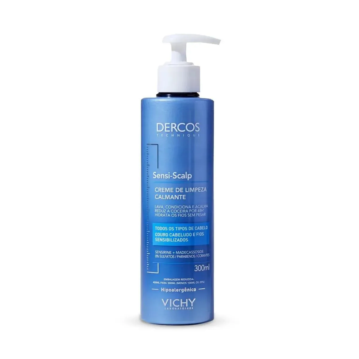 Creme de Limpeza Sensi-Scalp Dercos - 300Ml Vichy 1427235 | Drogasil
