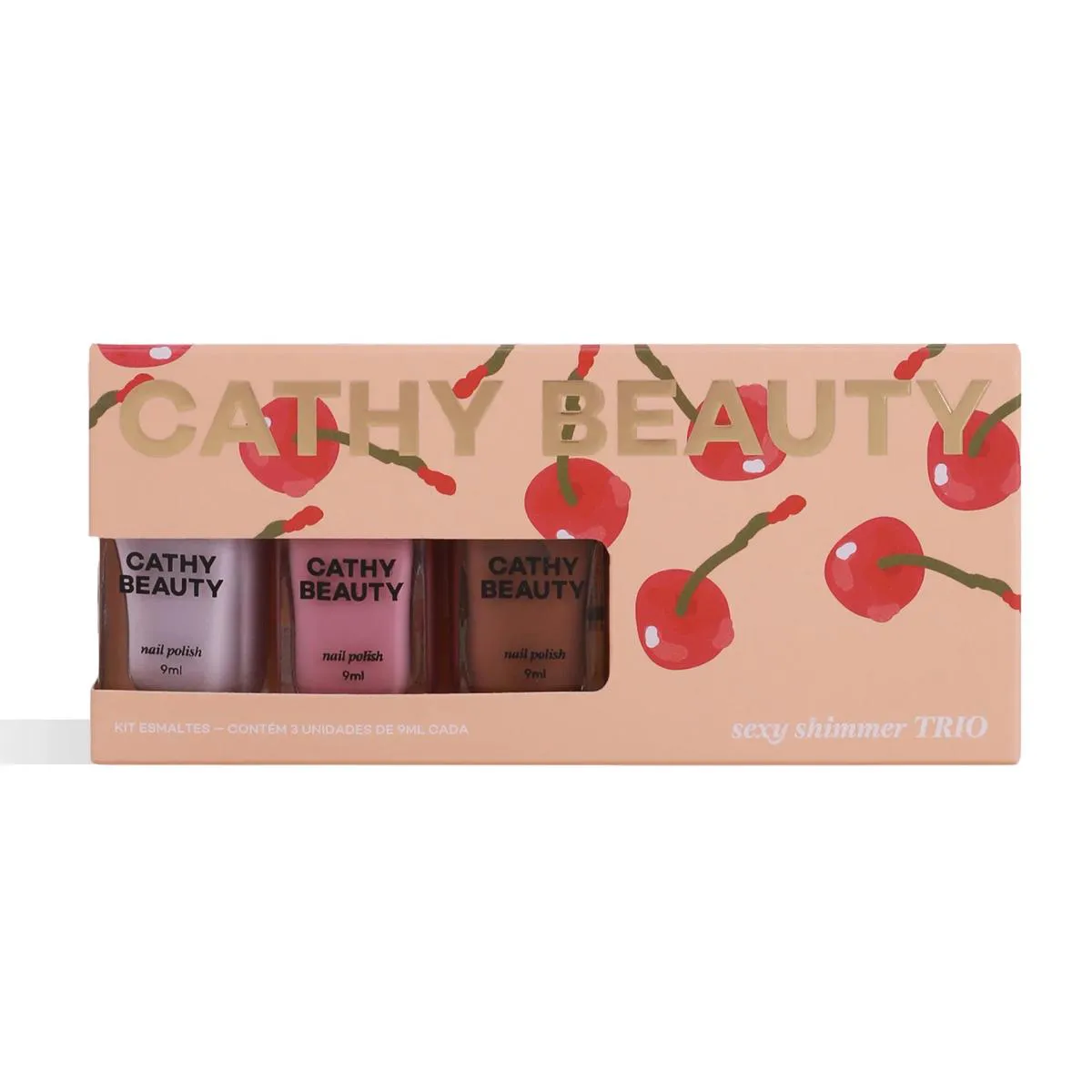 Cathy Beauty Kit Esmalte Sexy Shimmer Trio Vegano 1427319 | Drogasil