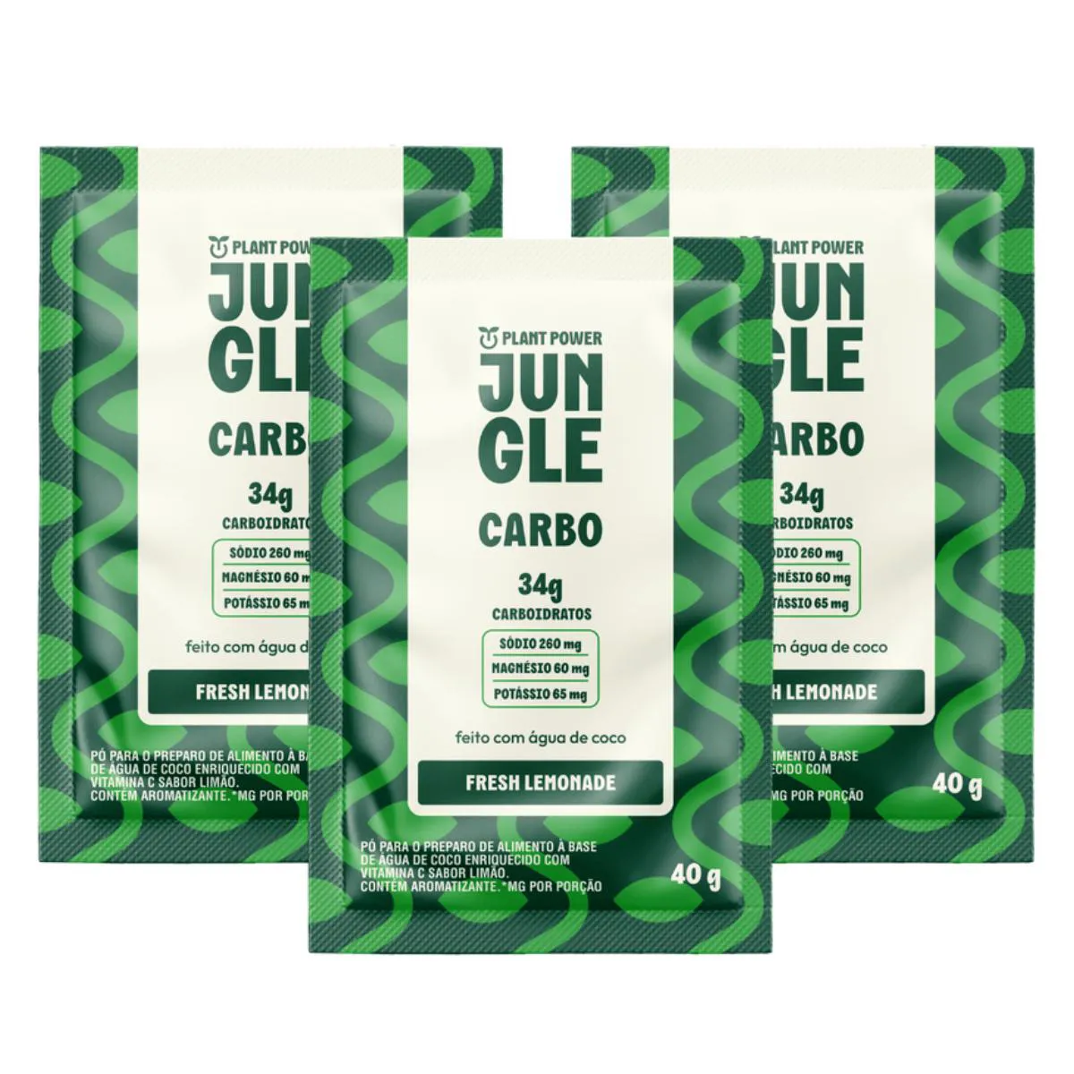 3X Sache Jungle Endurance Carbo Plant Power Fresh Lemonade 40G