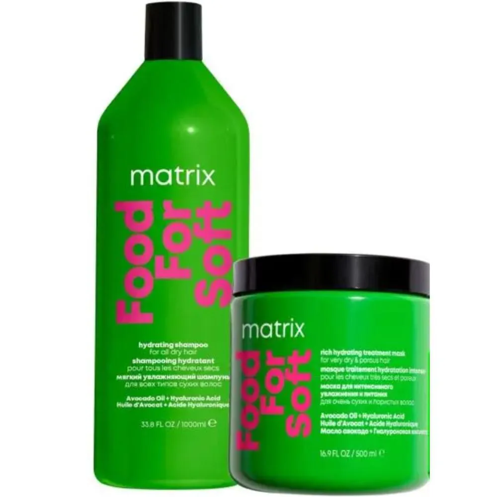 Matrix - Food For Soft - Kit - Shampoo 1L + Mascara 500 Ml 1427735