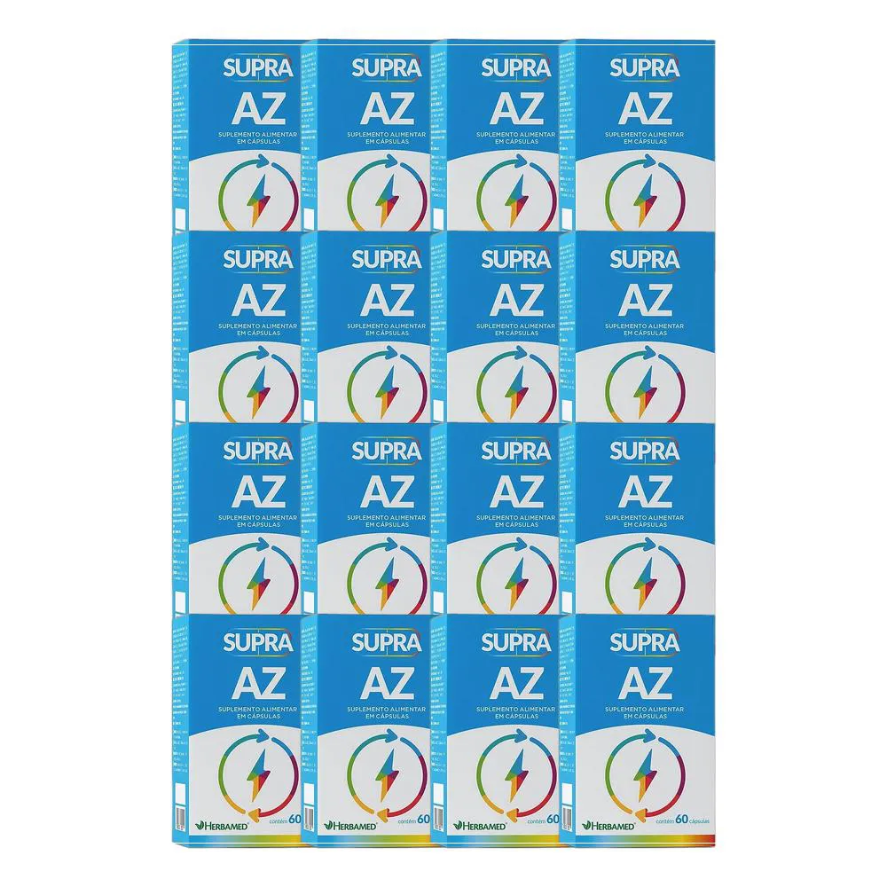 Kit 16X Vitamina Supra A-Z 60 Cps - Herbamed 1428428 | Drogasil