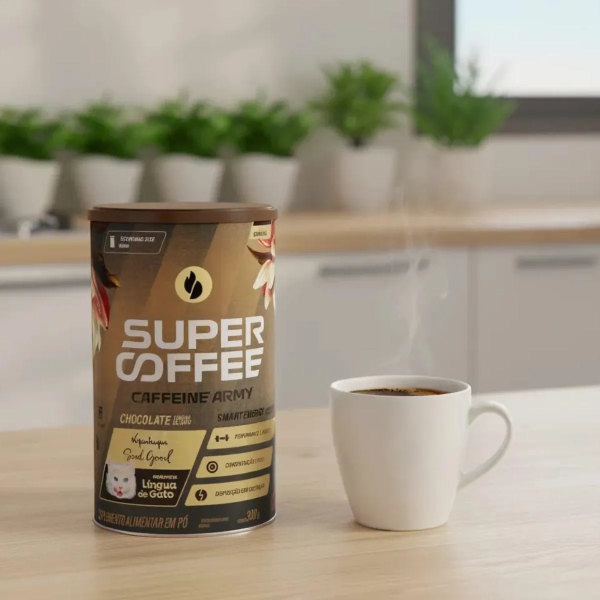 Cafe Super Coffee 3.0 Economic Size 380G Caffeine Army Chocolate