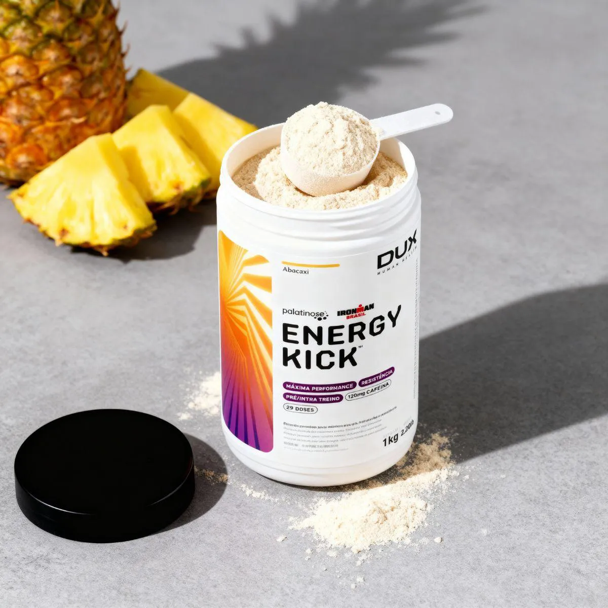 Energy Kick Xtamina 120Mg Cafeina 1Kg Dux Nutrition Abacaxi