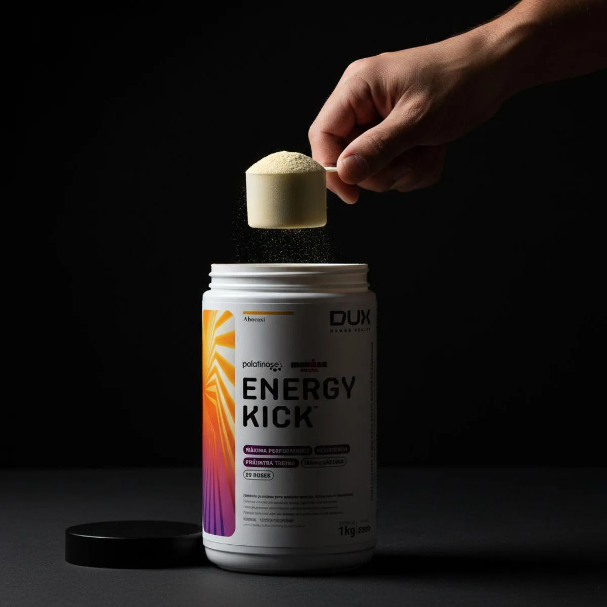 Energy Kick Xtamina 120Mg Cafeina 1Kg Dux Nutrition Abacaxi