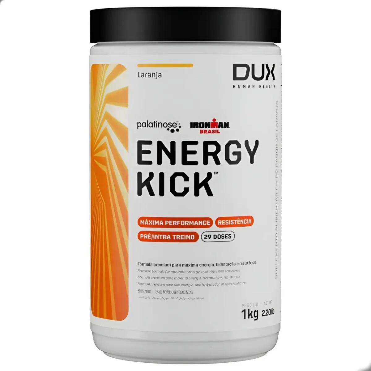 Energy Kick Xtamina sem Cafeina 1Kg Dux Nutrition Laranja 1428925