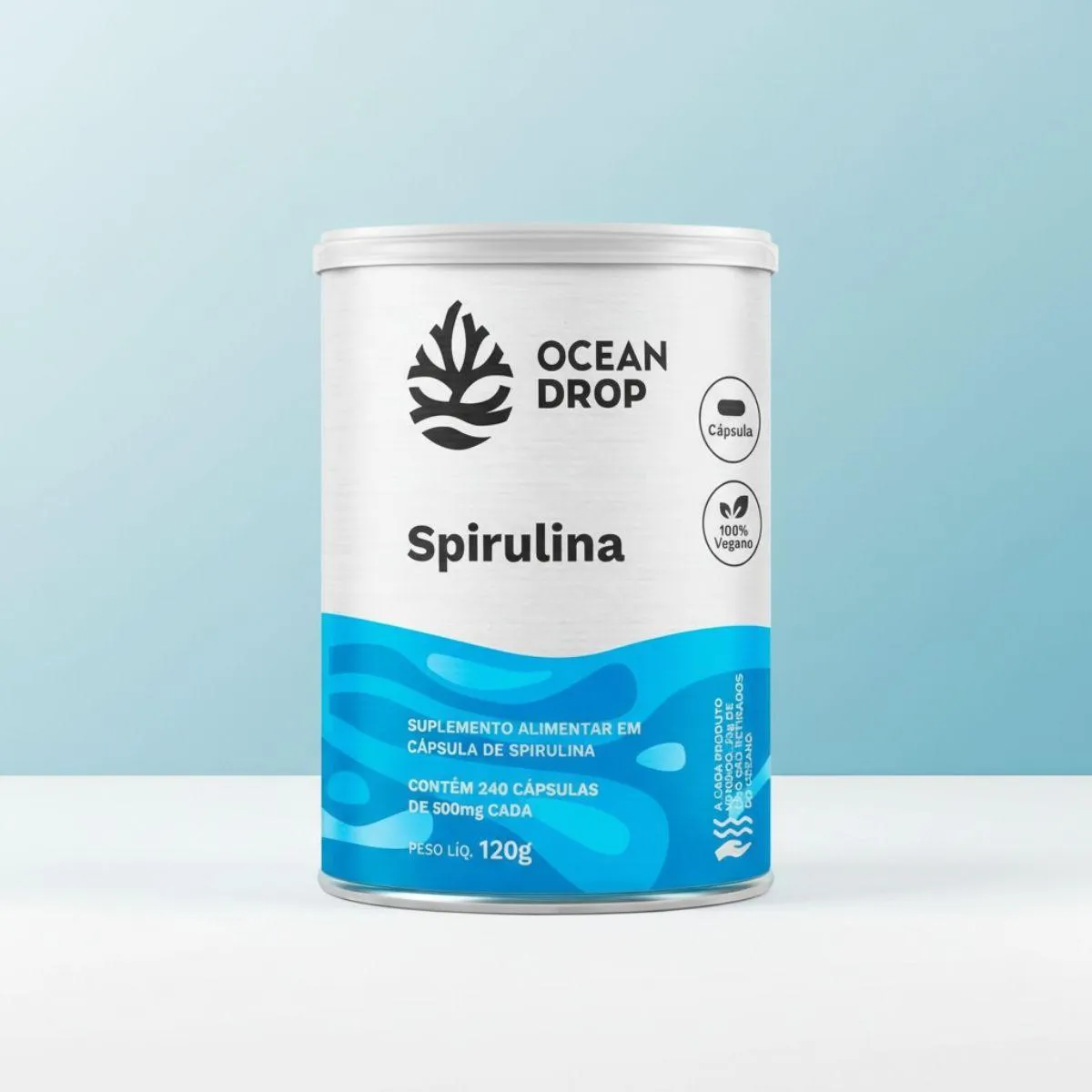 SPIRULINA 500 MG 240CAPS OCEAN DROP