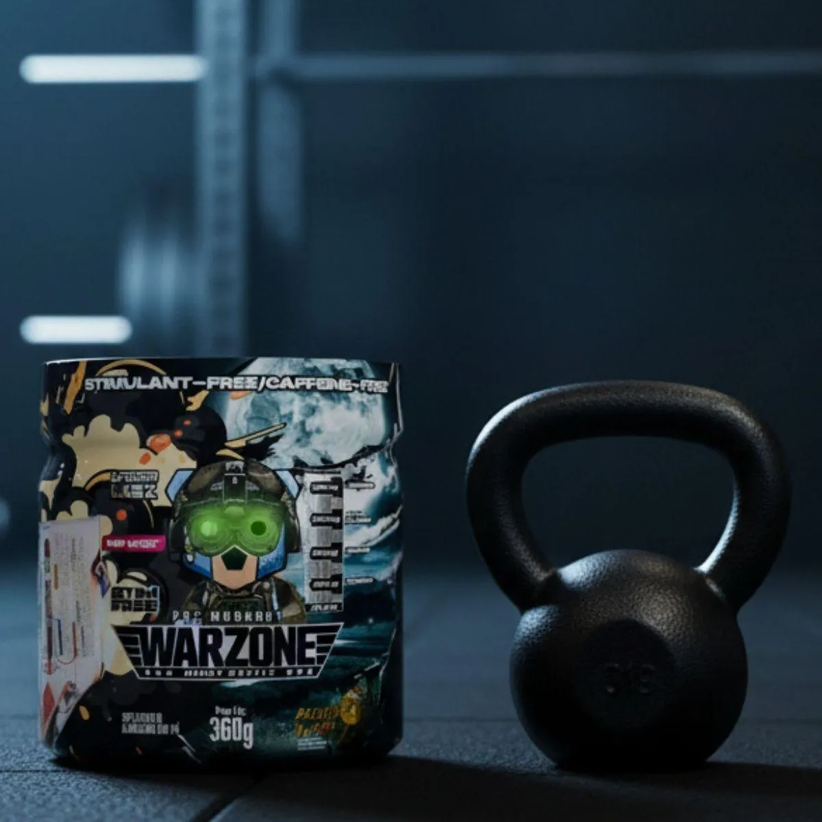 Warzone Night Battle Pre Workout Caffeine Free 360G Under Labz