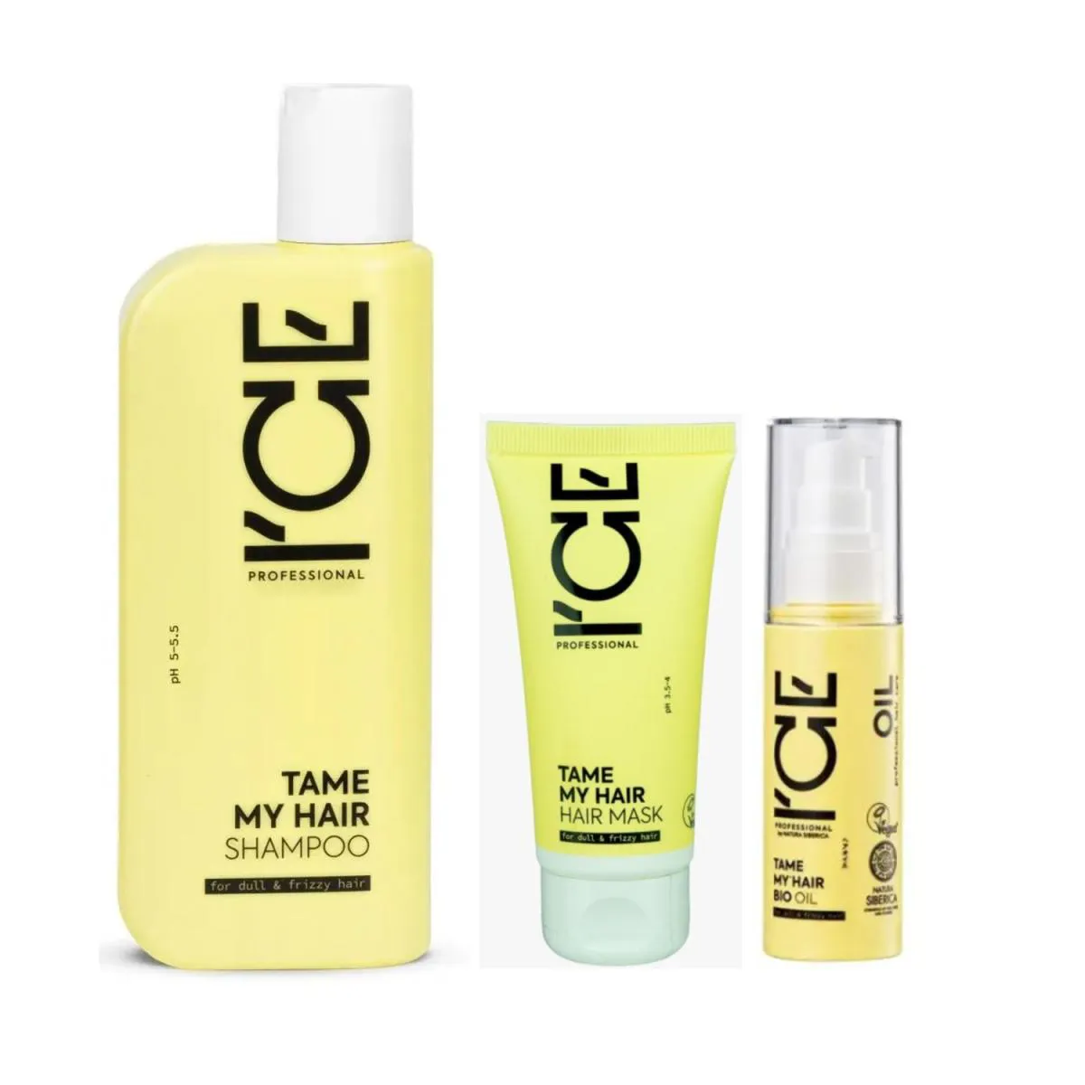 Ice Professional Tame My Hair Trio(Shampoo 250Ml+Mask 50Ml+Oleo