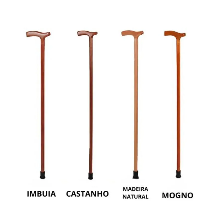 Bengala Bastao Madeira Natural T04