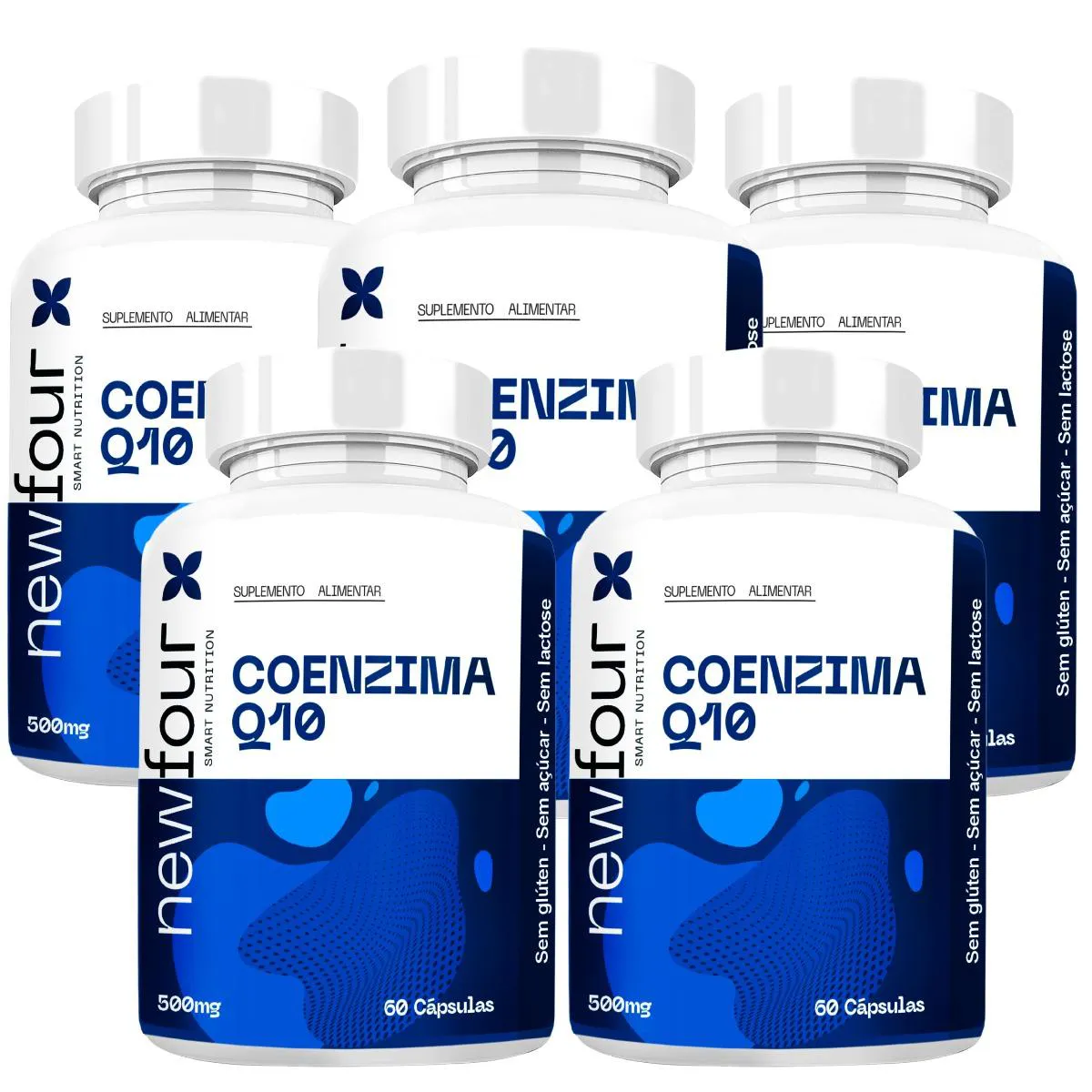 Coenzima Q10 Kit com 5 Potes com Total de 300 Capsulas 1435040
