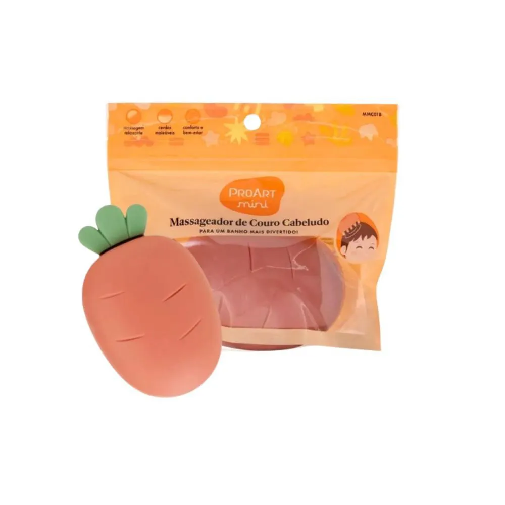 Massageador de Couro Cabeludo Infantil Proart Mini para Banho