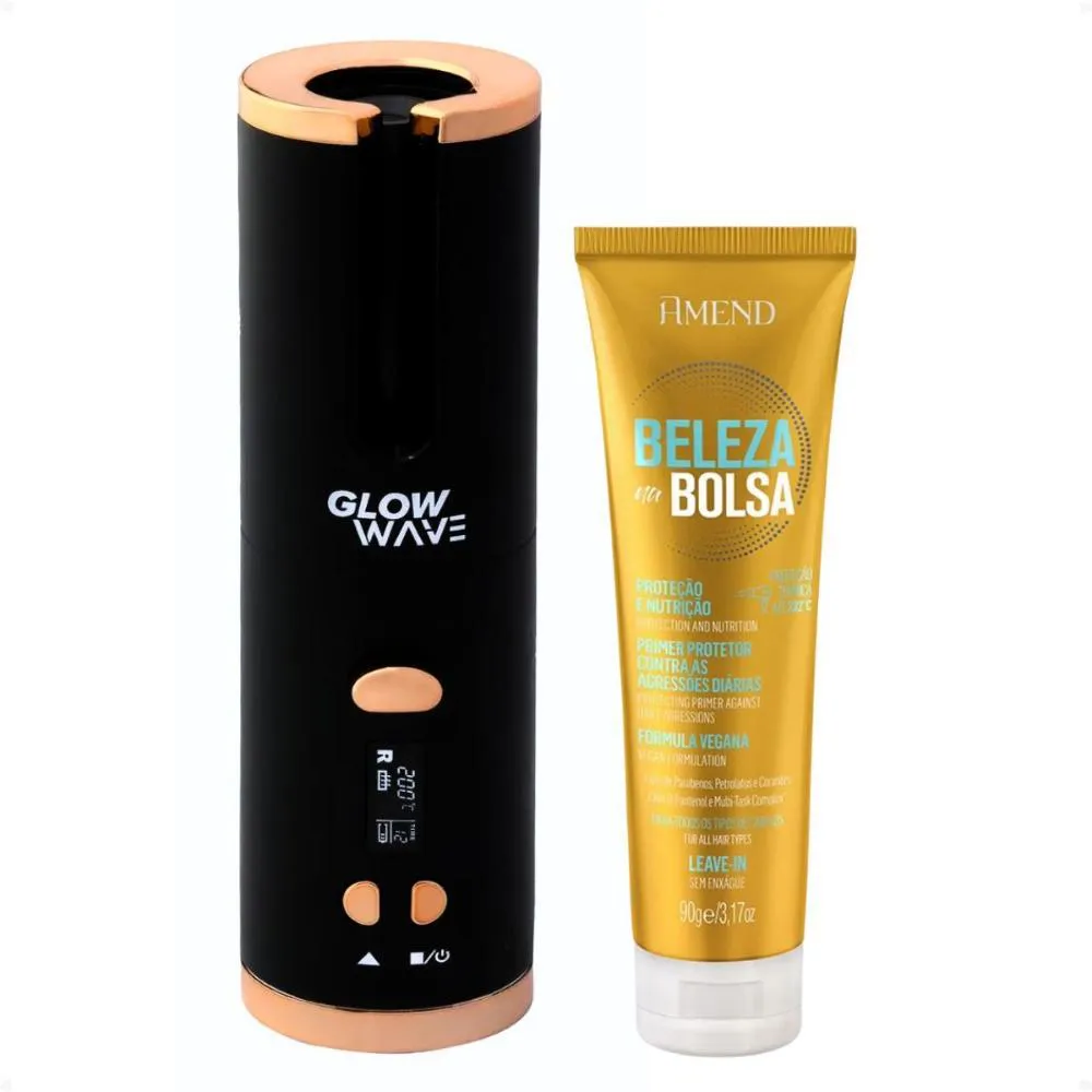 未使用　¥49200 THE GLOW 美容器 TLMD-10B Modelador Automatico Lizz Glow Wave sem Fio 200?C Bivolt + Mimo