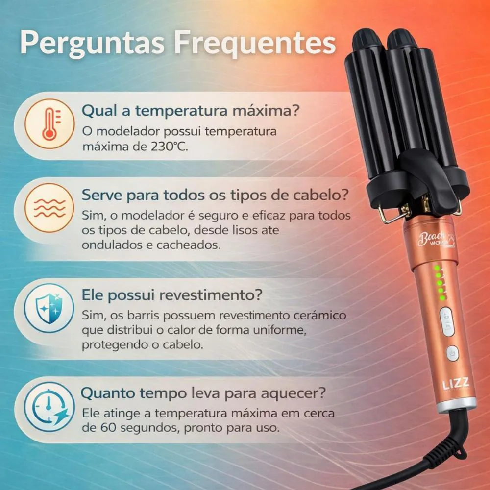Triondas Lizz Beach Waves Bivolt 230?C 1437647 | Drogasil