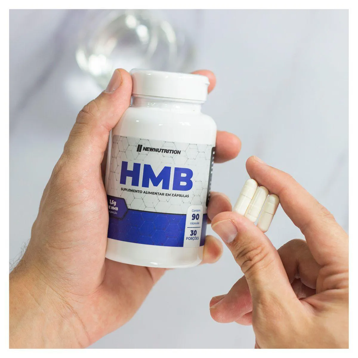 Hmb 90 Capsulas New Nutrition Natural 1442541 | Drogasil