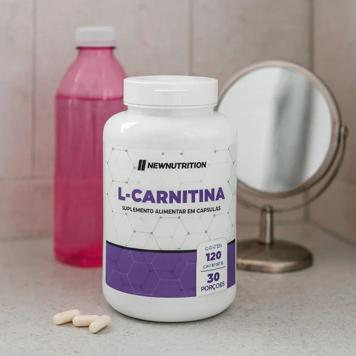 L-Carnitina 120 Capsulas New Nutrition Natural 1442554