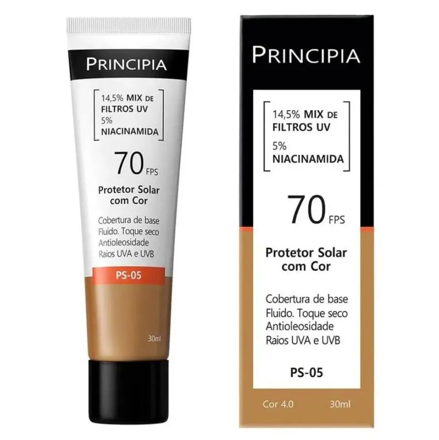 Protetor Solar Facial Principia Fps 70 Cor 4.0 Ps-05 30Ml