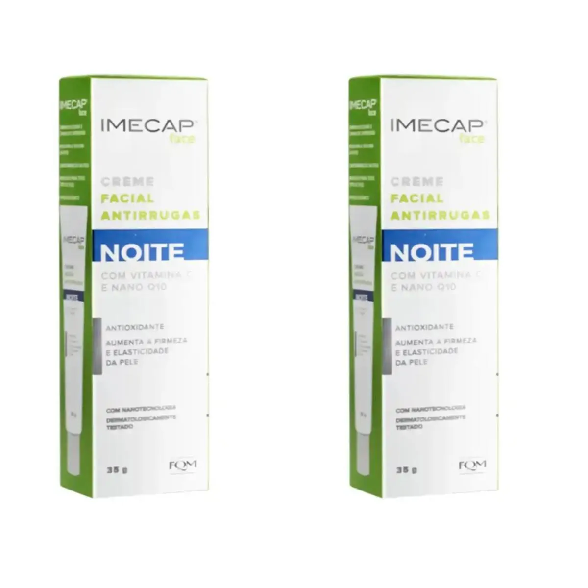 Kit com 2 Unidades de Imecap Face Creme Facial Antirrugas Noite