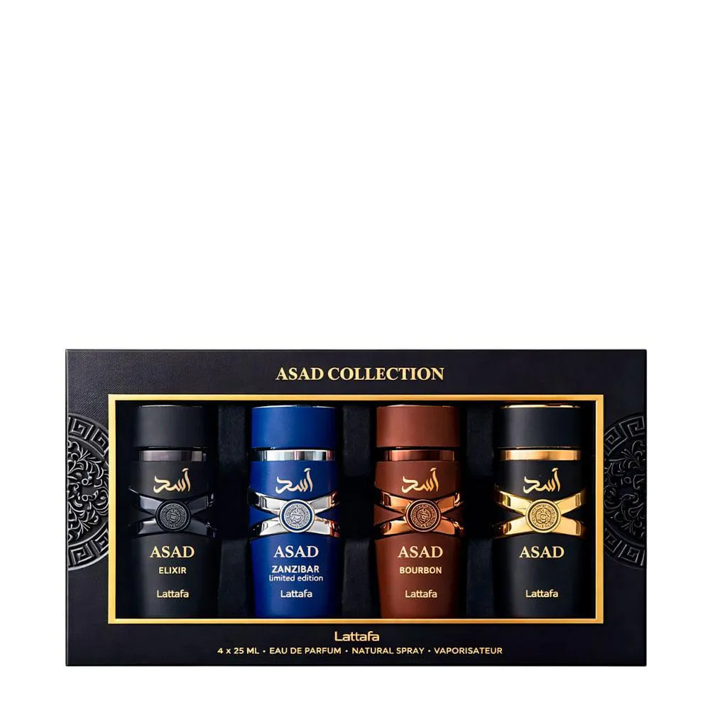 Kit Lattafa Asad Collection Masculino - Eau de Parfum 4X25Ml