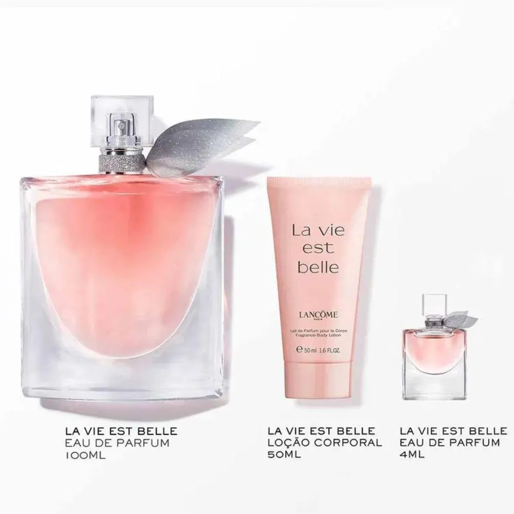Kit Lancome La Vie Est Belle Eau de Parfum + Locao Corporal + Mini
