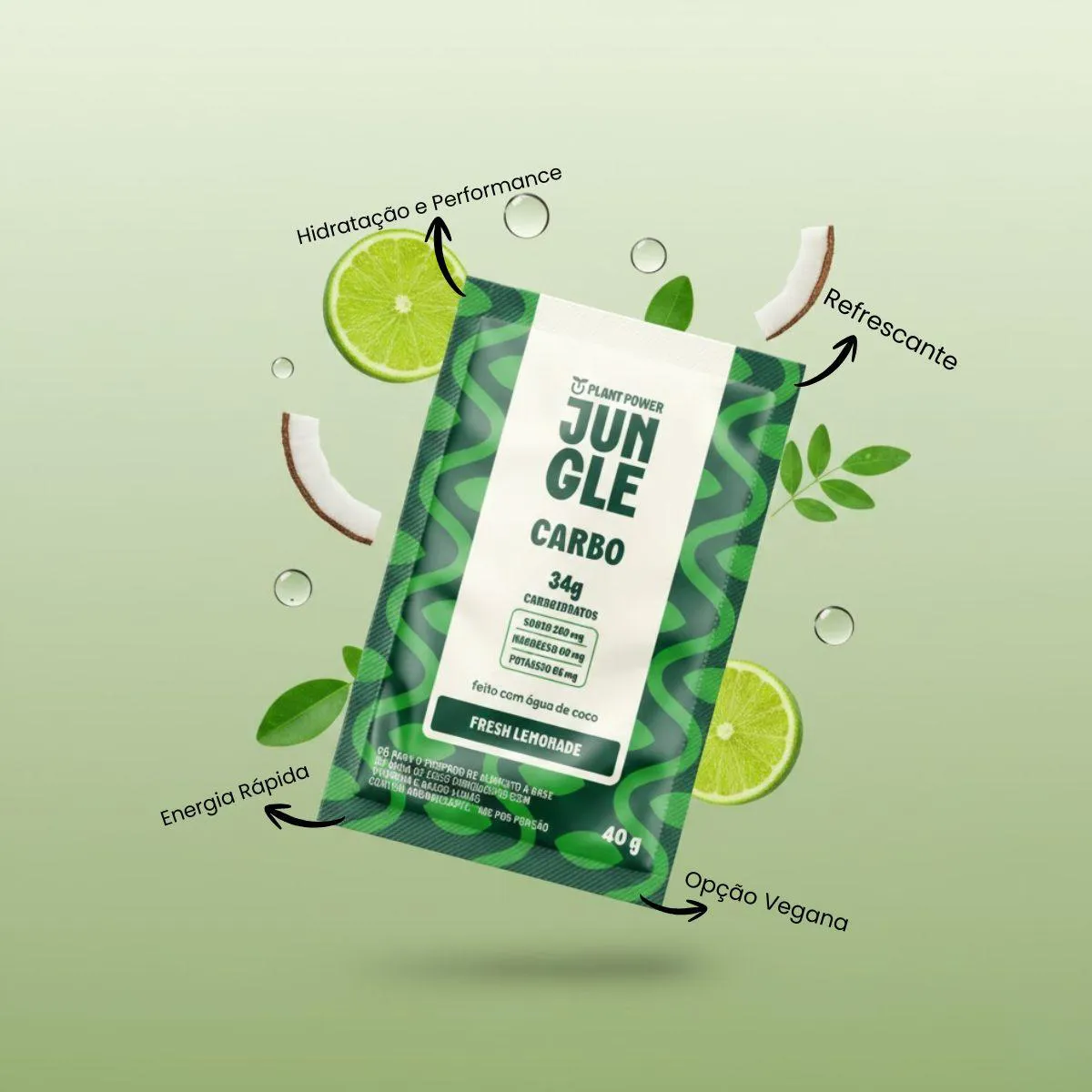 Jungles Carboidratos Leve e Refrescante Mix 3 Sache 34G Plant