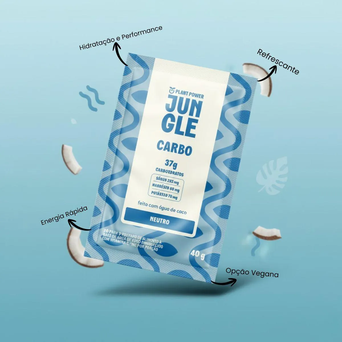 Jungles Carboidratos Leve e Refrescante Mix 3 Sache 34G Plant