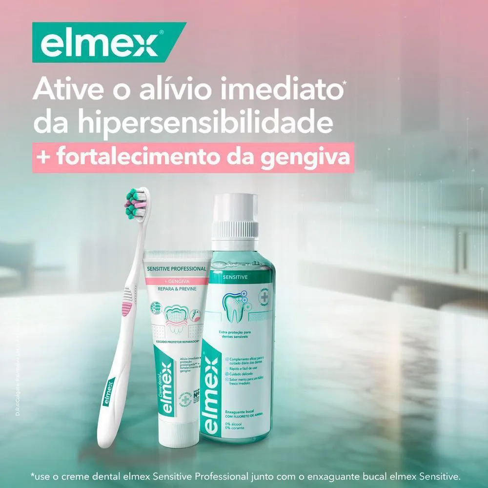 Kit 2 Cremes Dentais Elmex Sensitive Professional + Gengivas 110G