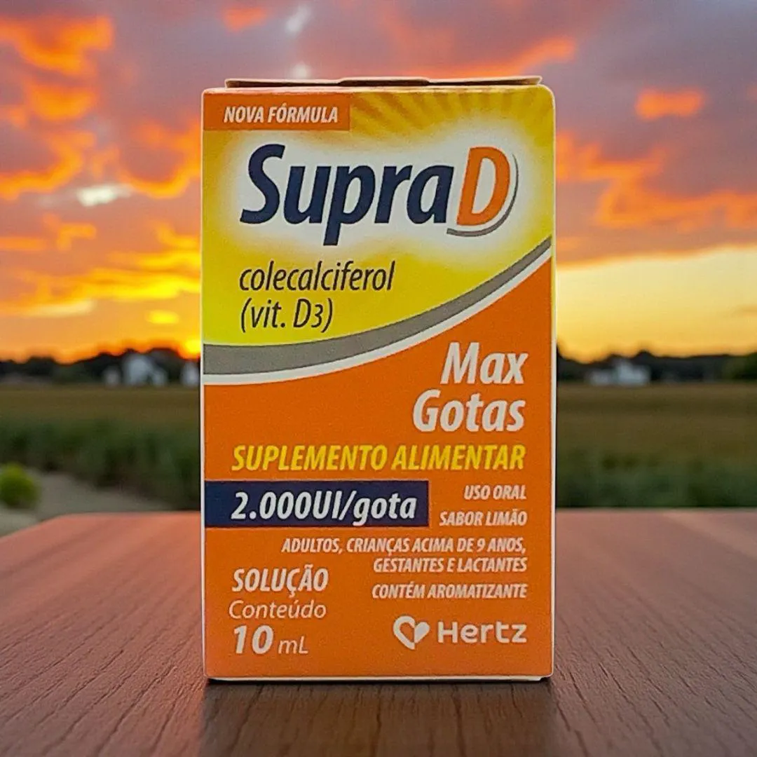 3 Caixas Suplemento Alimentar Supra D 2000Ui de Vitamina D Gotas