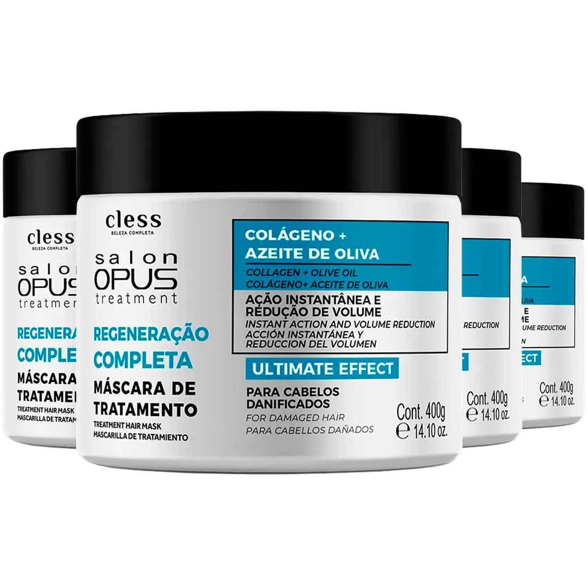 4X Mascara Hidratacao Regeneracao Completa Salon Opus Cless