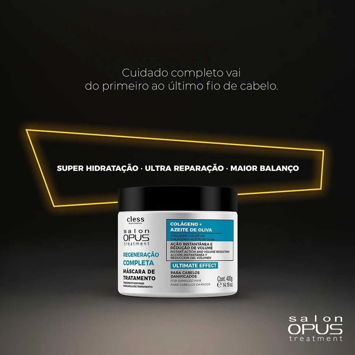 4X Mascara Hidratacao Regeneracao Completa Salon Opus Cless