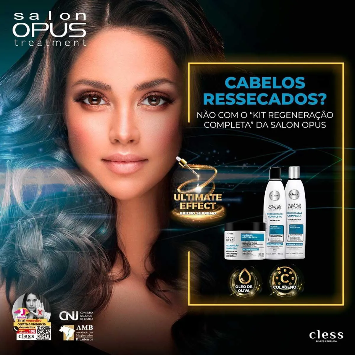 4X Mascara Hidratacao Regeneracao Completa Salon Opus Cless