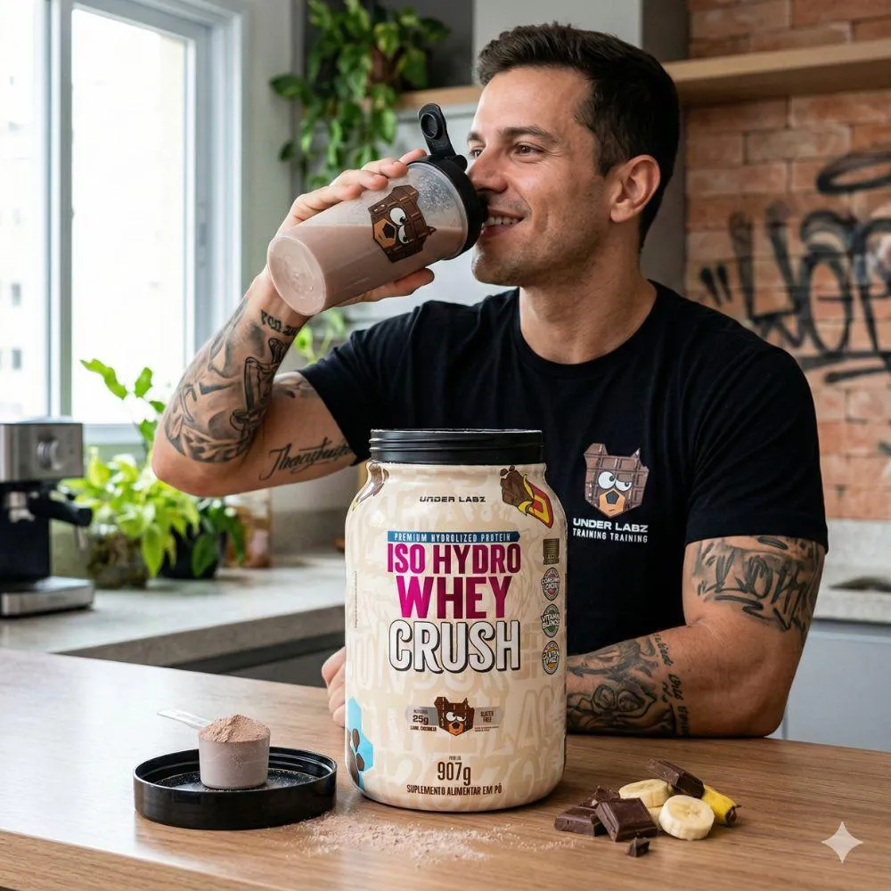 Iso Hydro Whey Crush Chocobear 907G - Under Labz 1453421 | Drogasil