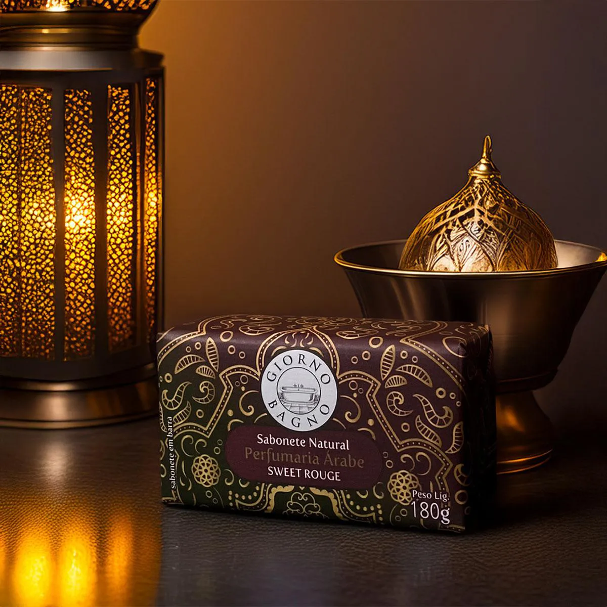 Giorno Bagno Perfumaria Arabe Sweet Rouge - Sabonete Natural 180G