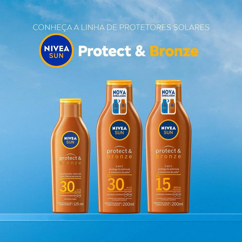 Nivea Sun Locao Bronzeadora Intense & Bronze Fps 6 125Ml 1458576