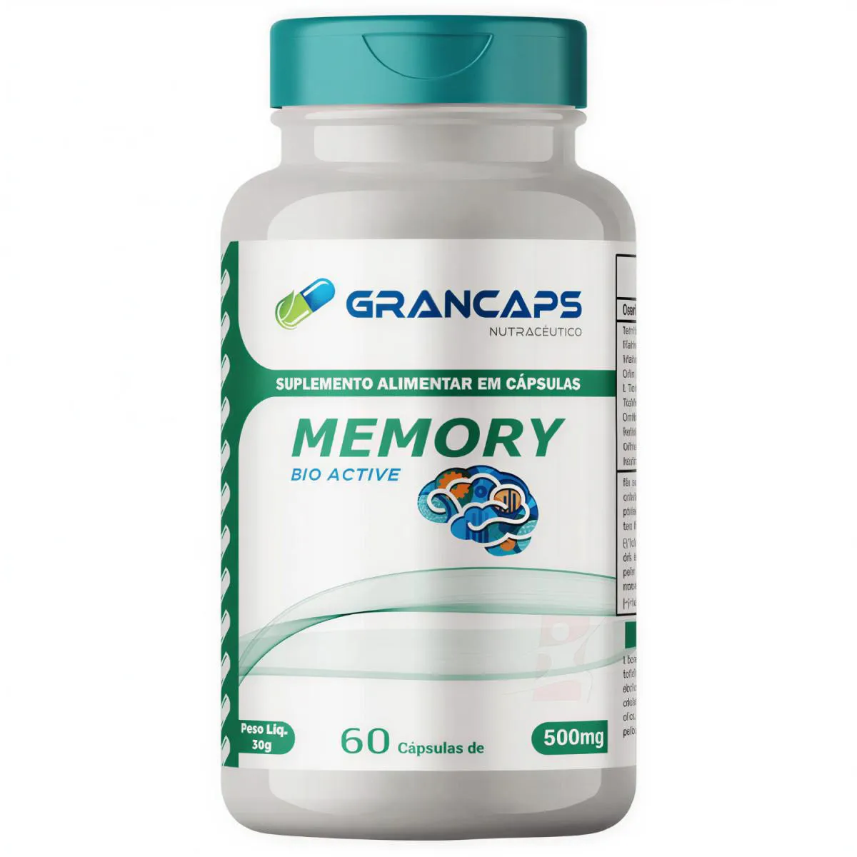 Memory Bio Active Auxilio da Memoria 60 Capsulas - Grancaps 1459021 ...