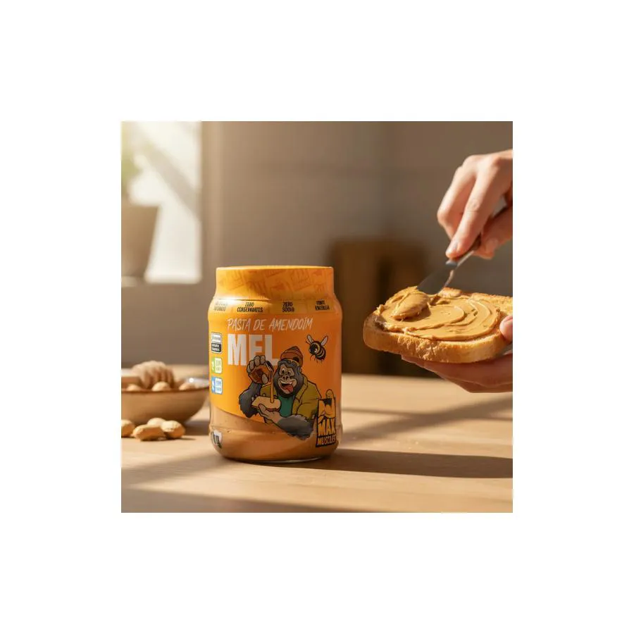 Pasta de Amendoim Mel 1 Kg da Max Muscles Sabor Mel 1459518 | Drogasil