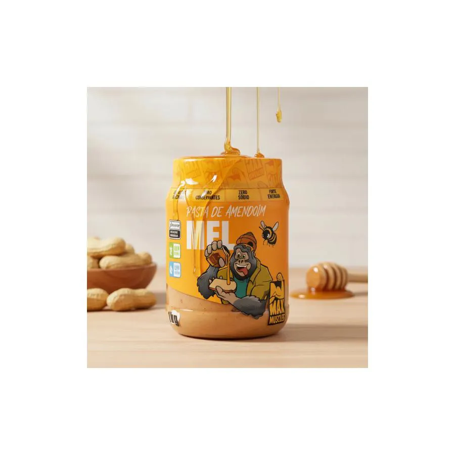 Pasta de Amendoim Mel 1 Kg da Max Muscles Sabor Mel 1459518 | Drogasil