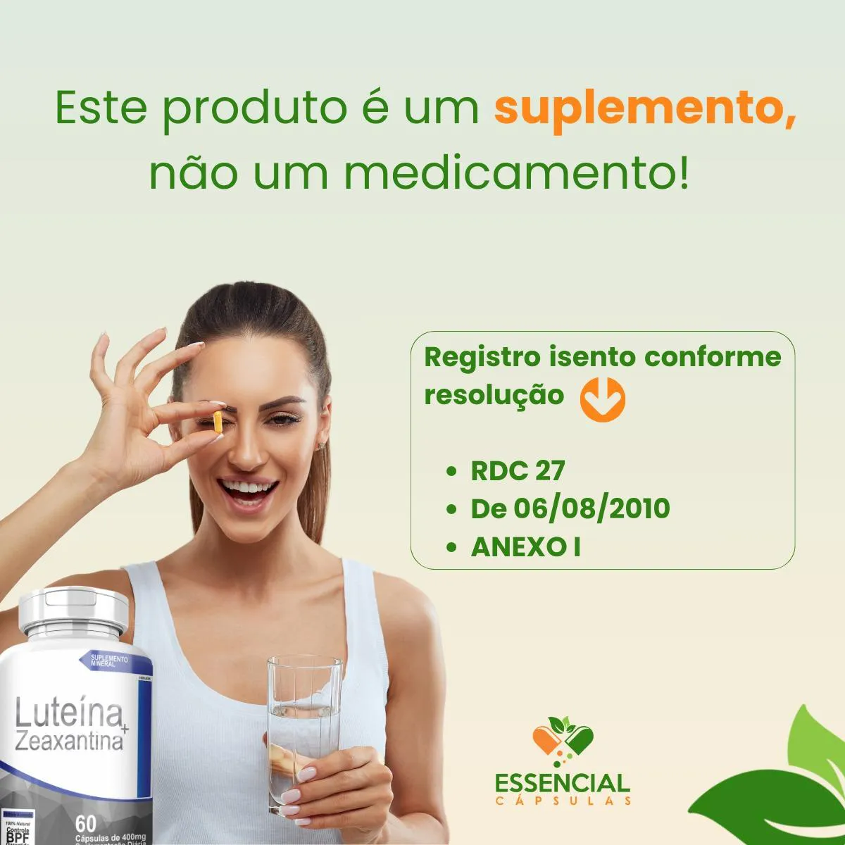 Luteina + Zeaxantina Kit com 2 Potes com Total de 120 Capsulas