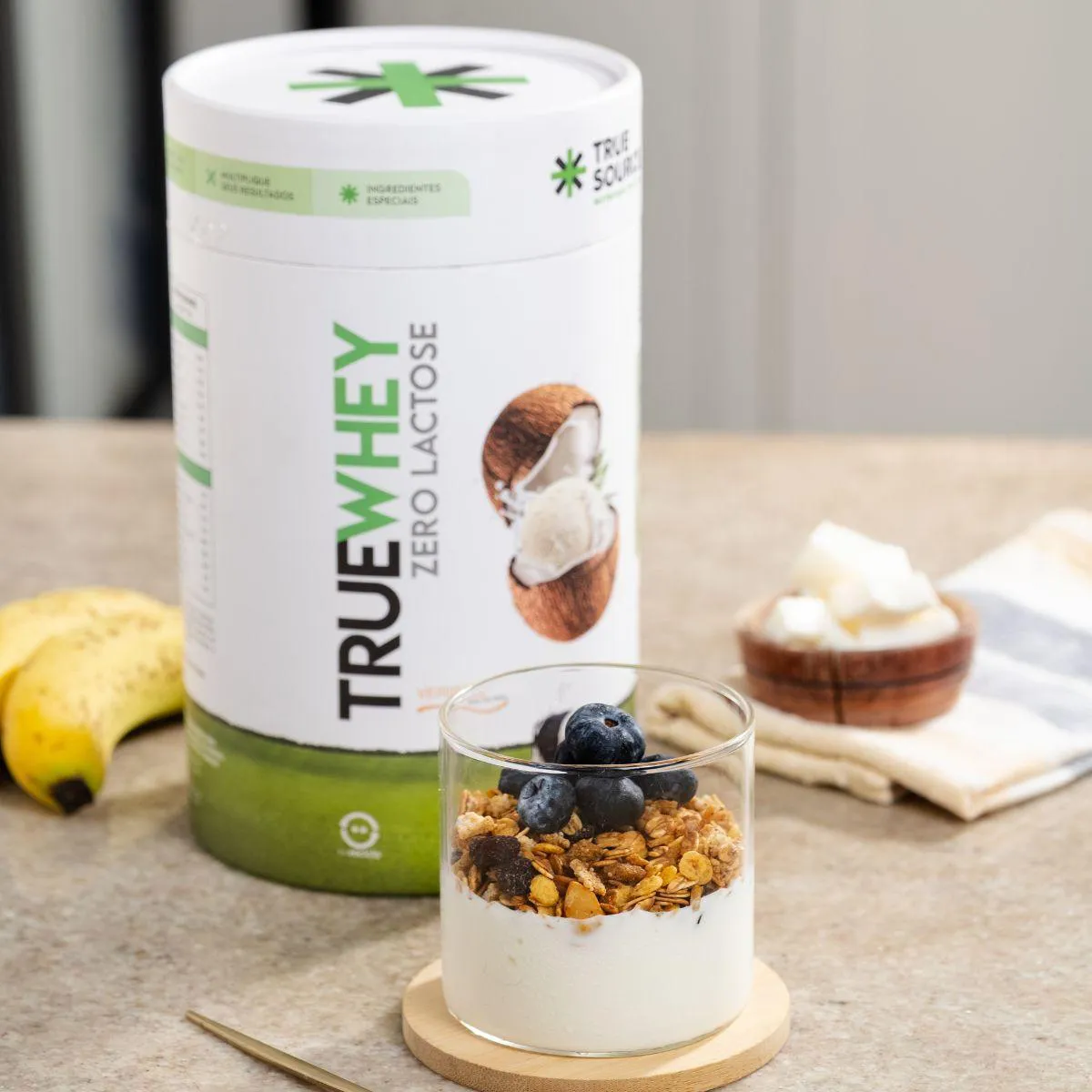 True Whey Protein Concentrate Zero Lactose 900G True Source Coco
