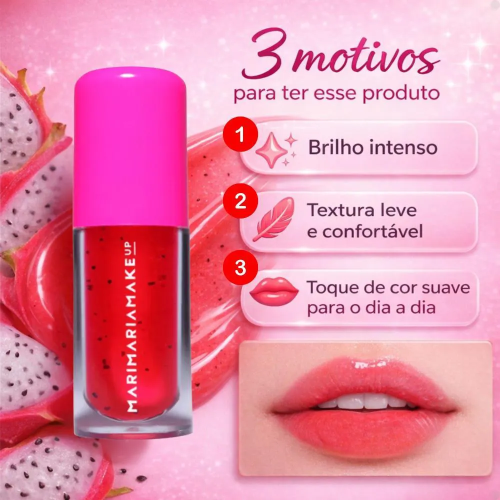 Lip Oil Mari Maria Makeup Lip Juice Pitaya 1461250 | Droga Raia