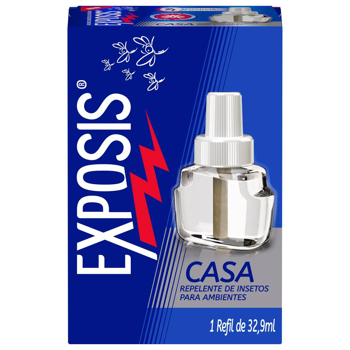 Refil Repelente Elétrico Líquido Exposis Casa 32,9ml