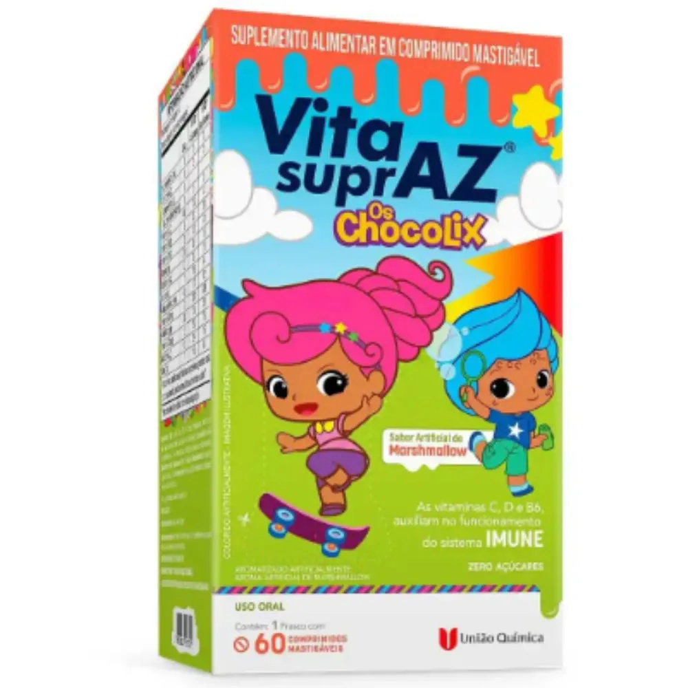 Vita Supraz Chocolix com 60 Comprimidos 1462610 | Drogasil