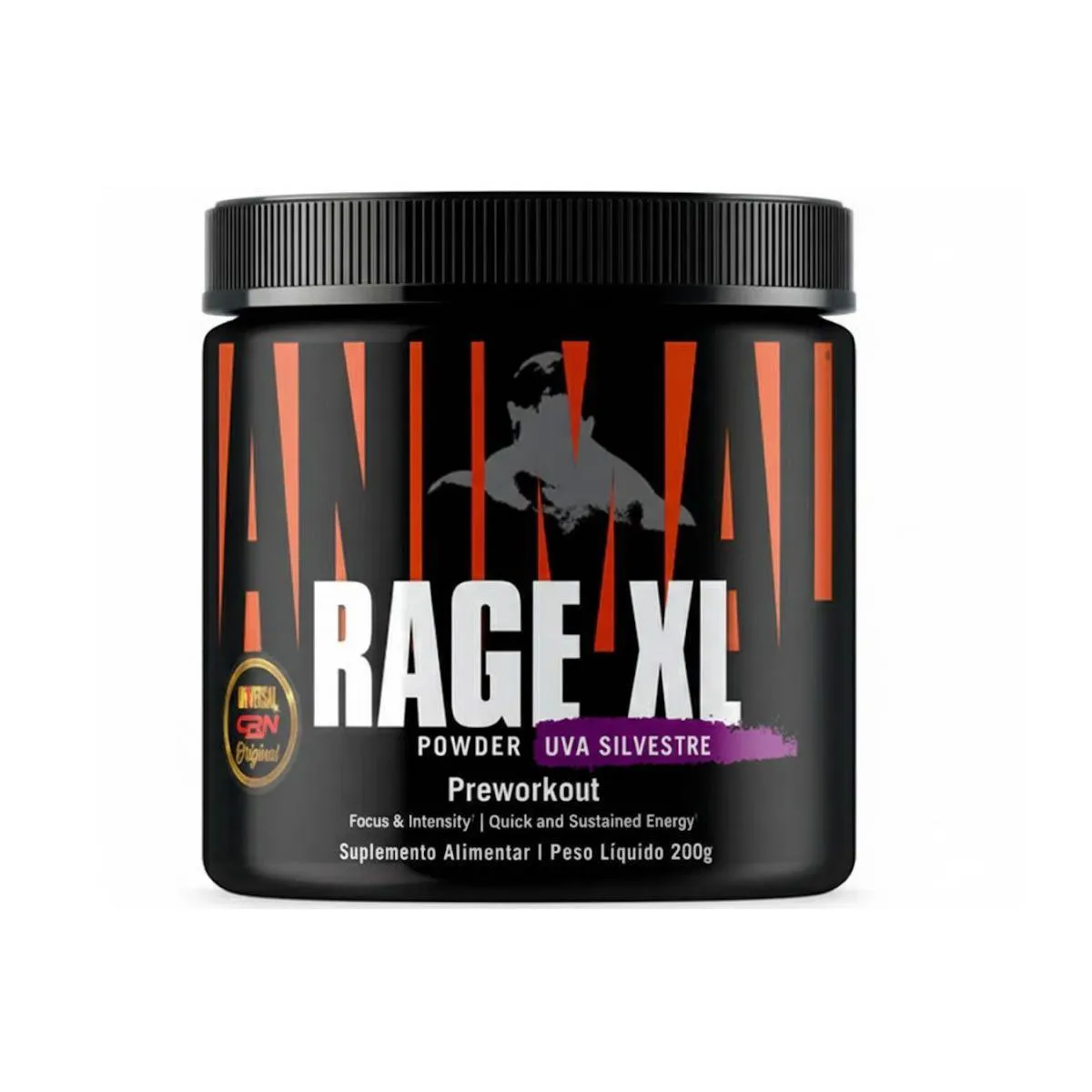 Animal Rage Xl Powder - 221G Uva Silvestre - Universal 1463328 | Drogasil