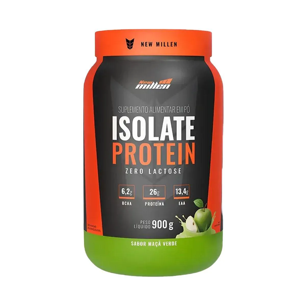 ISOLATE PROTEIN 900G MAÇÃ VERDE NEW MILLEN