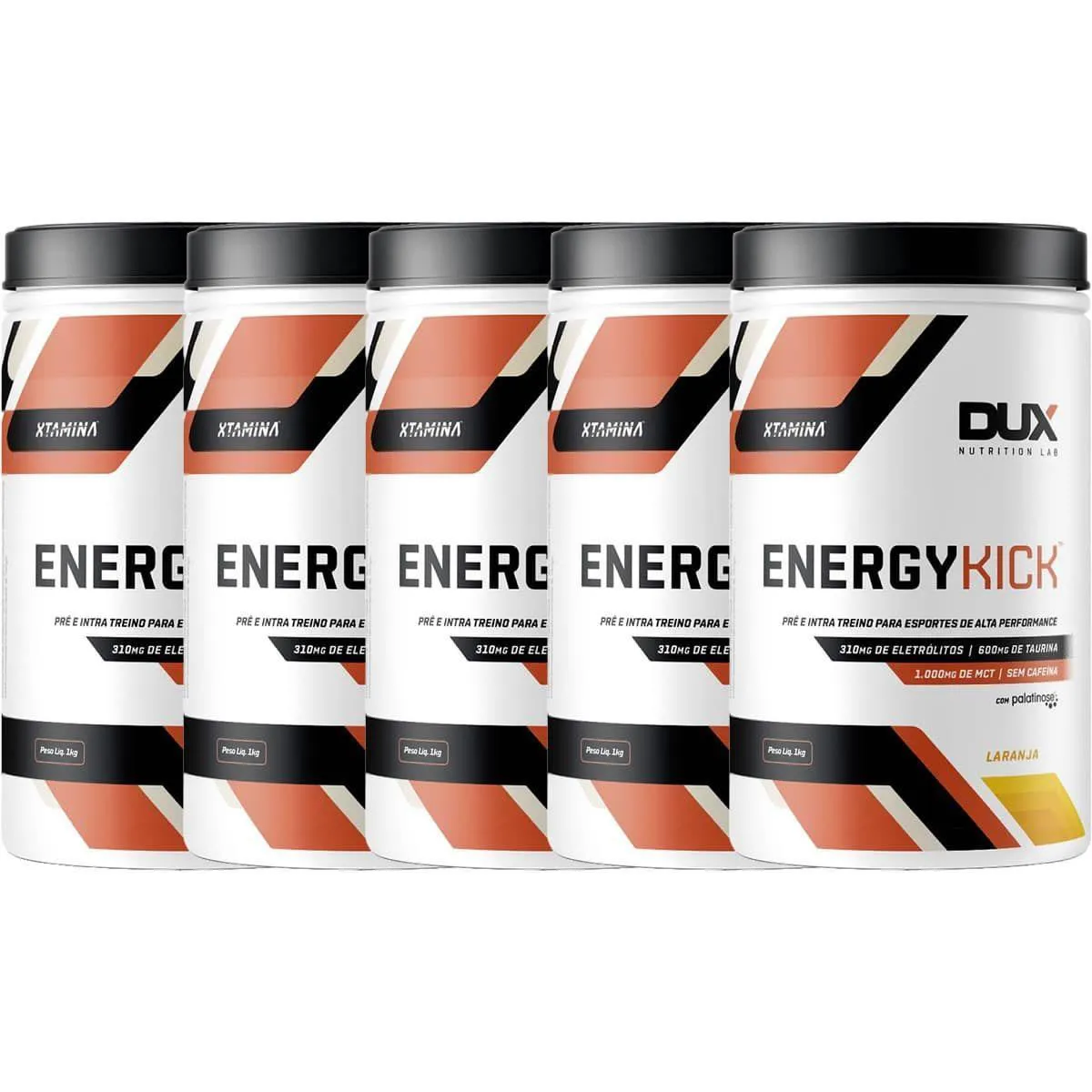 Kit 5X Energy Kick - 1000G Laranja - Dux Nutrition 1464790 | Drogasil