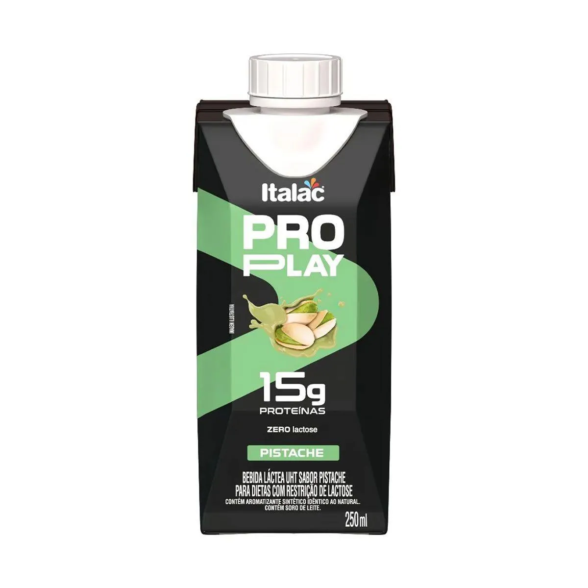 Pro Play Zero Lactose - 250Ml Pistache - Italac 1465758 | Droga Raia