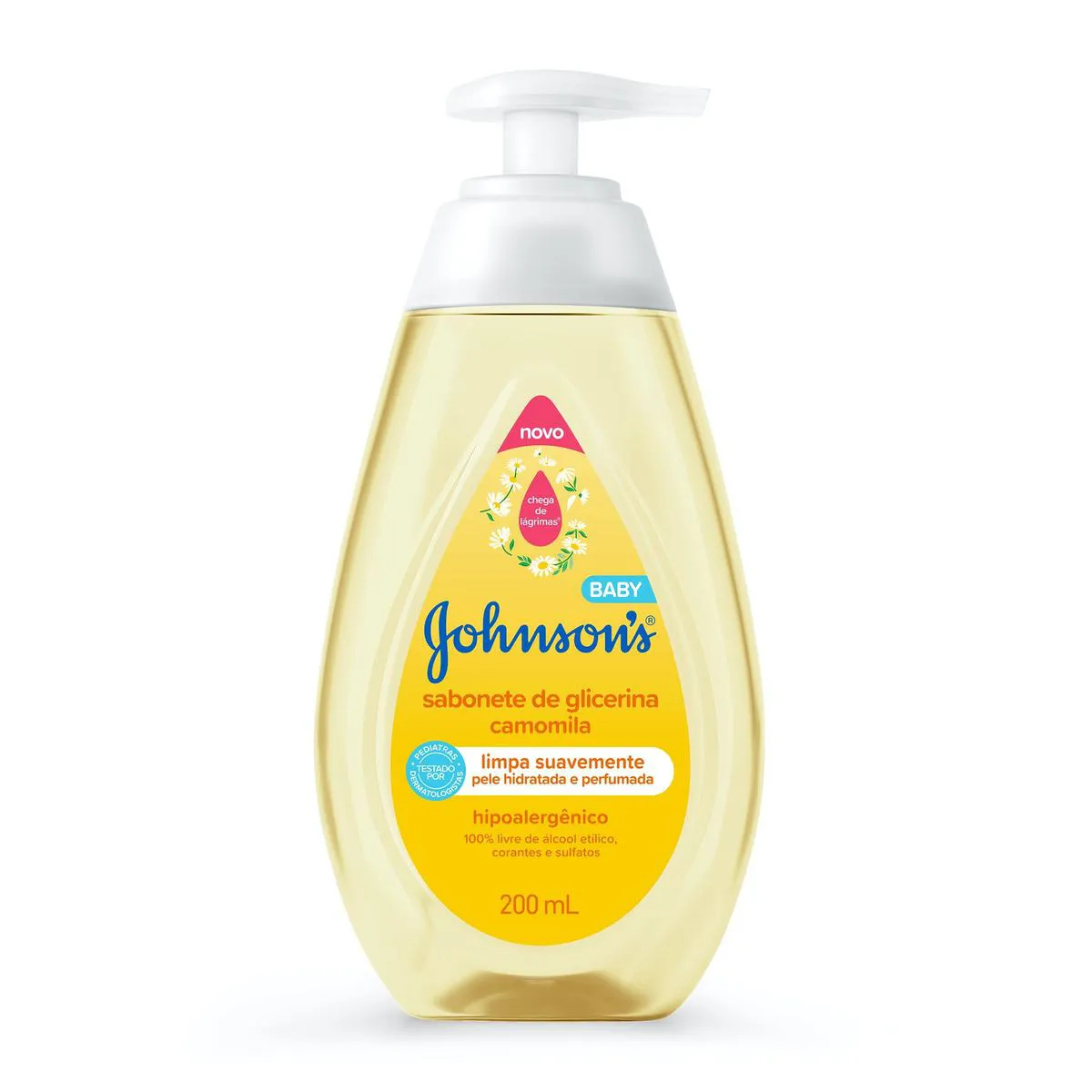 Sabonete Líquido de Glicerina Camomila Johnson's Baby Cabeça aos Pés 200ml