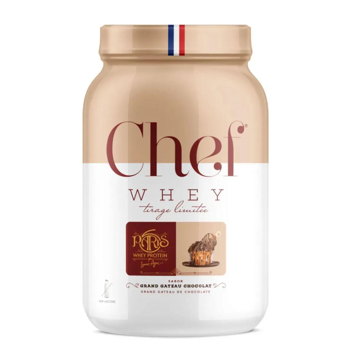 Whey Protein Paris 6 sem Lactose - 800G Grand Gateau de Chocolate