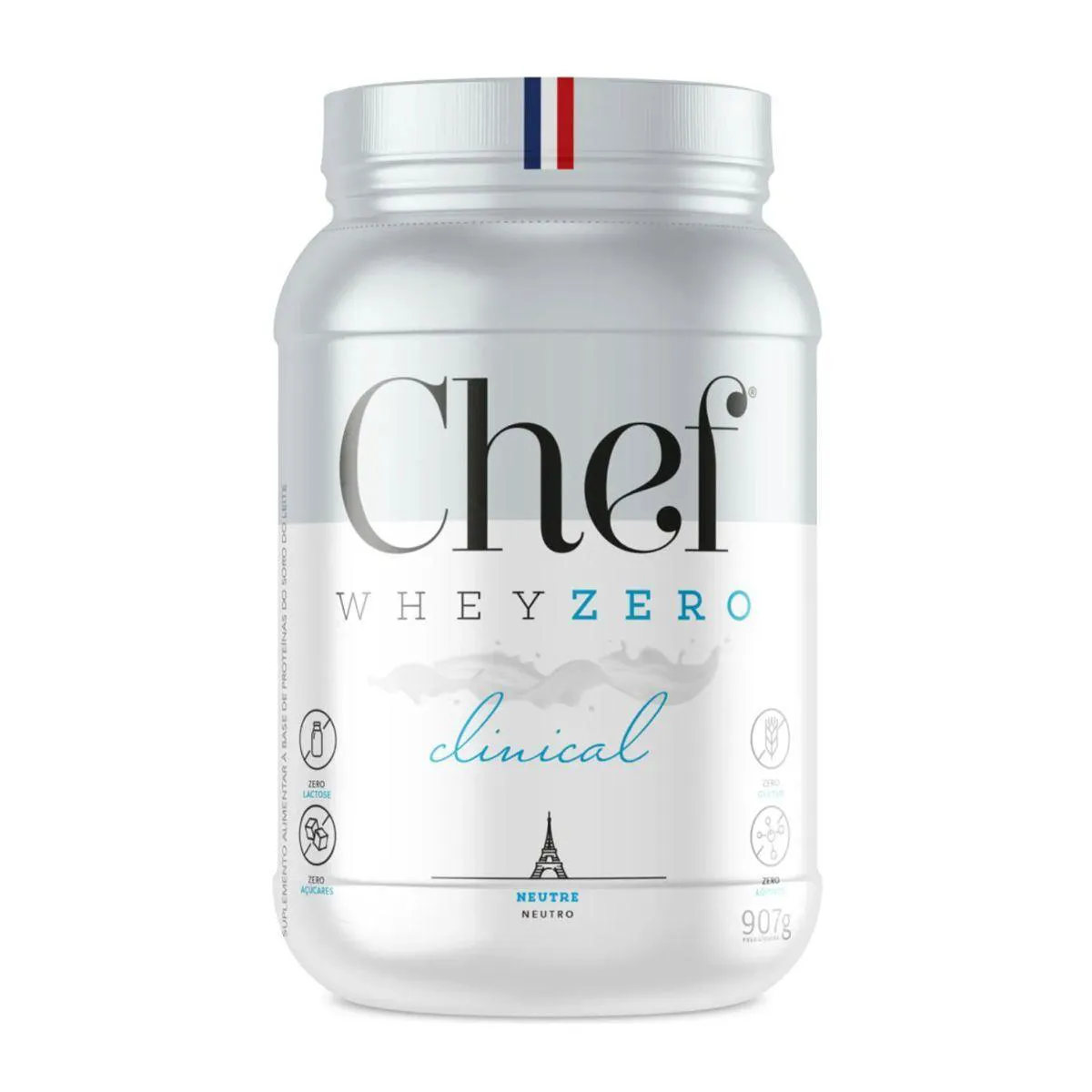 Wheyzero Clinical - 907G Neutro - Chef Whey 1465269 | Droga Raia
