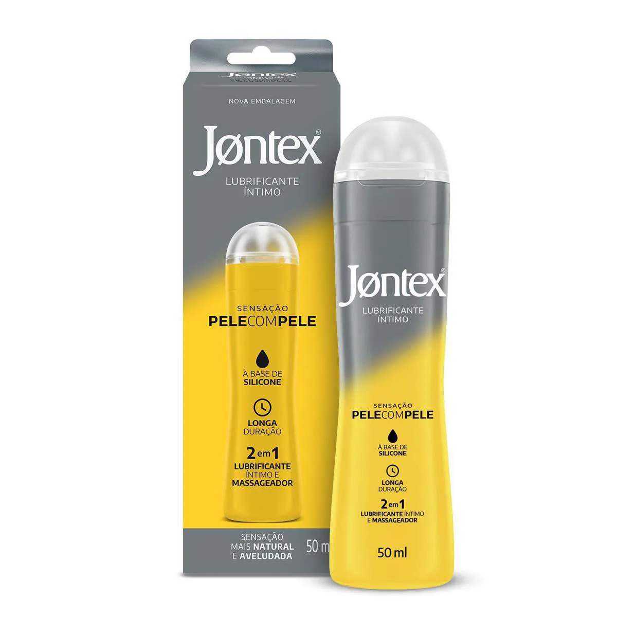 Gel Lubrificante Íntimo Jontex Sensação Pele com Pele com 50ml