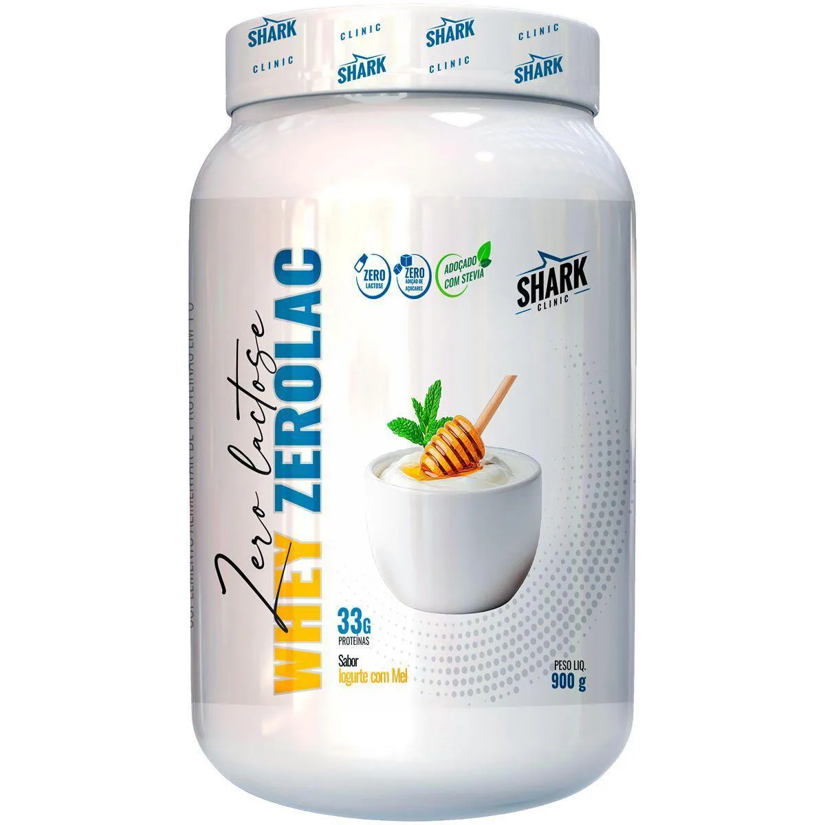 Whey Zerolac - 900G Iogurte com Mel - Shark Clinic 1466041 | Droga